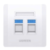 Mặt nạ âm tường 2-Port RJ45/ RJ11 Ugreen (80182)