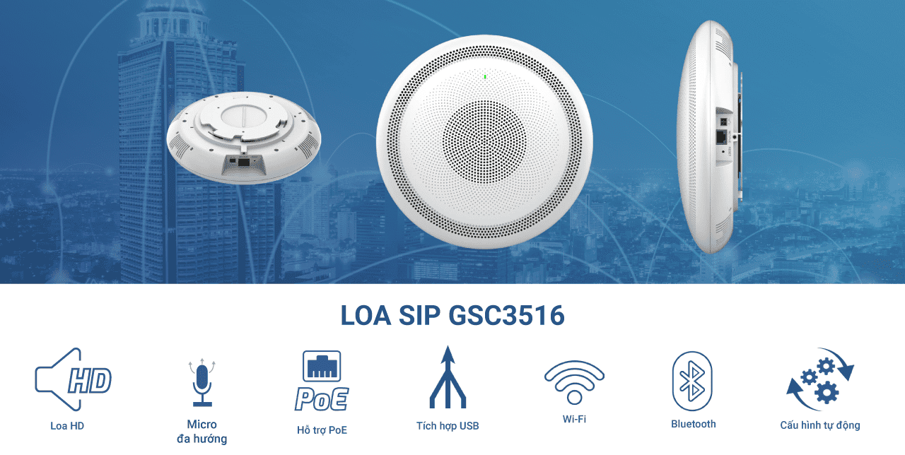 Loa IP đàm thoại GRANDSTREAM chính hãng (P/N: GSC3516)