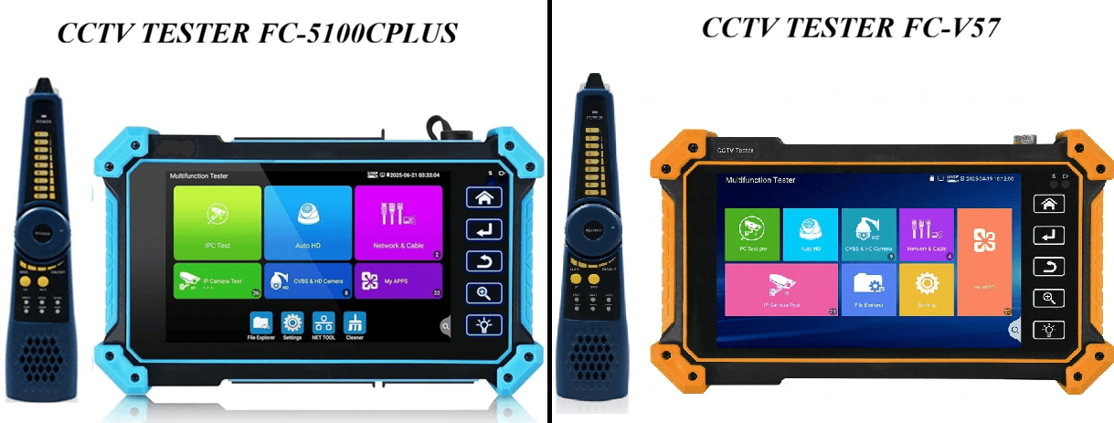 CCTV TESTER - Máy Test Camera IP/AHD/CVI/TVI FC-V57 và FC-5100CPlus
